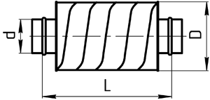 Шумоглушитель круглый трубчатый УВЗ Детали систем вентиляции #2